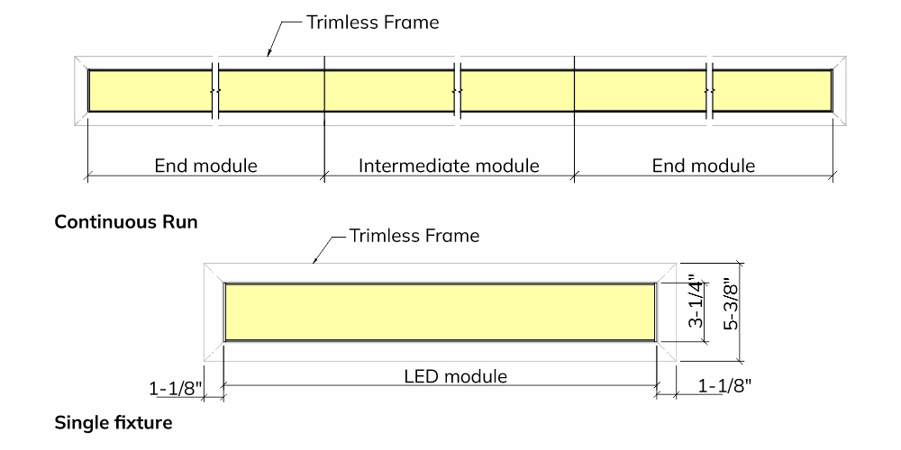 ChriBa 3 Recessed Drywall Trimless